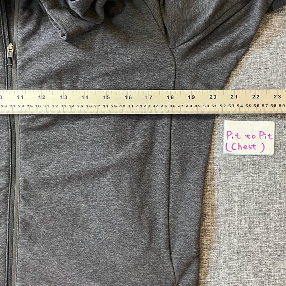 Lululemon Surge Warm Full Zip Hoodie Jacket - Men's Size M - Heathered Gray - Picture 6 of 9
